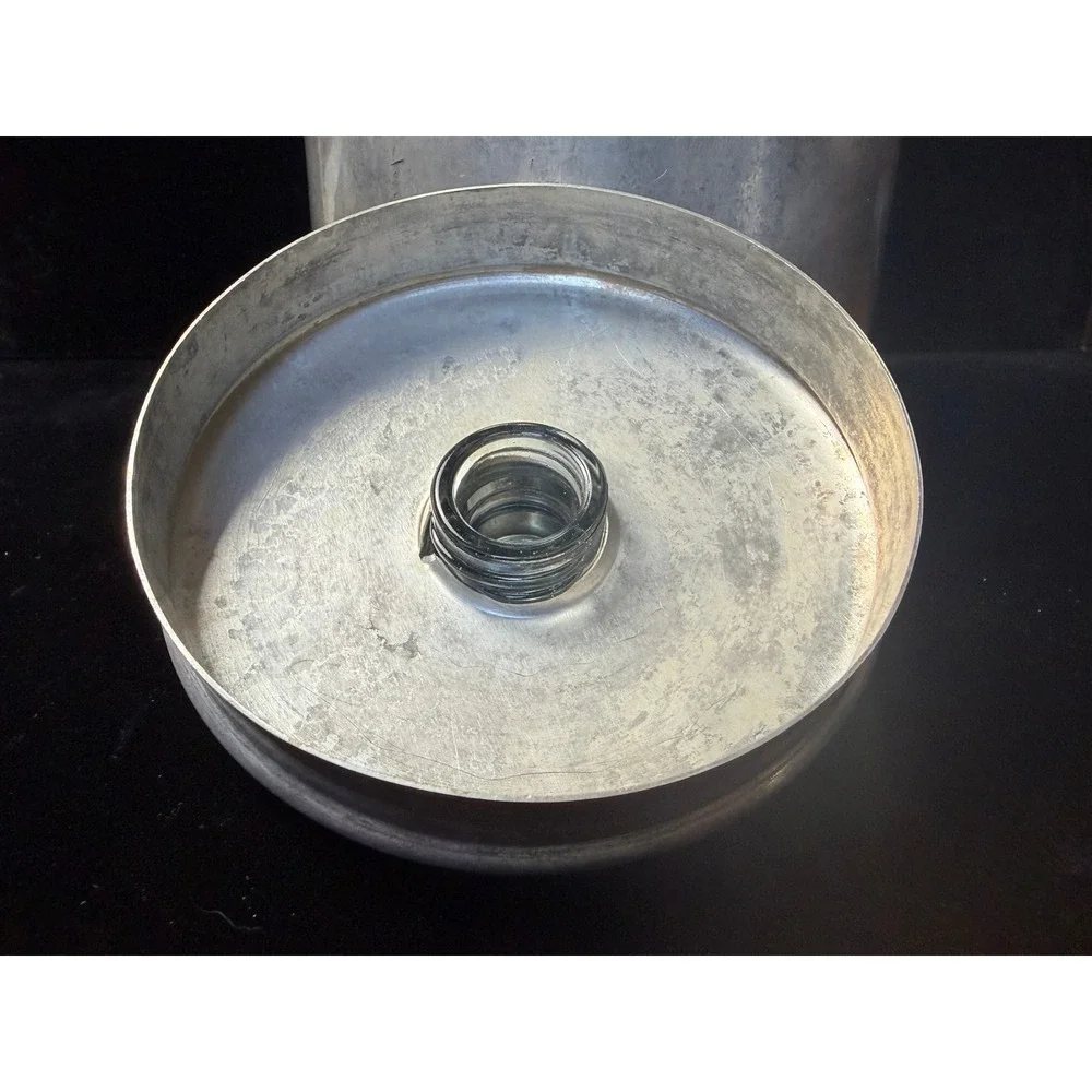 Vintage Comet Aluminum 9 Cup Coffee Percolator Camping Pot Glass Knob USA Made